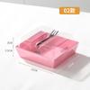 Caja Sándwich nieve Mei Niang hilo de carne seca concha pequeña papel transparente caja de plástico pastelería occidental pastel pan caja para hornear mayoreo