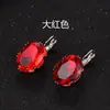 Nuevas y modernas joyas transfronterizas de alta gama para mujer, elegantes y ligeros pendientes de botón de lujo con incrustaciones de circonita, cierres de oreja y pendientes, directamente del fabricante