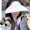 Chapéu de Proteção Solar para Mulheres, Chapéu de Sol de Concha, Proteção Solar ao Ar Livre, Chapéu de Novo Estilo com Topo Aberto, Chapéu de Proteção Solar Retrô para Senhoras, Atacado Transfronteiriço