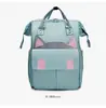 Bolsa de Mamá Zuoxun con Orejas de Gato de Dibujos Animados, Mochila Doble para Viajes de Madre y Bebé, Bolsa de Mamá de Tela Oxford, Bolsa de Pañales