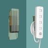 Organizador universal de fijación para enchufes, cables y conectores de pared, sin perforaciones ni marcas