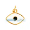 L45 Accesorios para joyería DIY cobre puro chapado en oro plateado recubierto de oro estilo europeo y americano Ojo del Diablo colgante multicolor