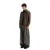 Suéter Cardigan de Tricô Trançado Gola Alta Estilo Old Money Americano para Homens e Mulheres Outono Inverno Novo Malha Quente Preguiçosa Roupa de Fora