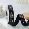 Empaque de Flores Estampado en Caliente Cinta de Poliéster Caja de Regalo para Pastel Cinta Decorativa Moño Accesorios Materiales Florales DIY