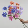 4 flores begônias artificiais para decoração de casamento, decoração de casa, adereços de fotografia e flores decorativas