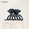 Wjia Elegante Francés de Gama Alta Clip Hueco de Flor de Ácido Acético Pinza Tiburón Elegante Femenina Pinza para el Cabello Pinza Pinza Accesorios para el Cabello