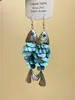 Brincos de Franja Personalizados Estilo Retrô em Formato de Peixe, Luxo Leve, Alto Padrão, Estilosos, Design de Nicho, Brincos de Cauda de Peixe para Mulheres