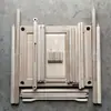 Silla de Tutor Grande Imitación Antigua Corte Blanco Blanco Olmo Viejo Silla de Respaldo Redondo Silla de Té Silla de Respaldo Estilo Chino Nuevo Silla de Montaje de Madera Maciza al por Mayor