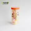 Lata Plástica Transparente Espiral Boca 85mm 900ml Embalagem de Armazenamento para Chá Aromatizado, Oleaginosas e Grãos Diversos Lata Selada Lata de Plástico Pet