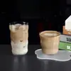 Taza de Café Vidrio Pareja Gordita Alto Valor Estético Popote Gran Capacidad Bebida de Leche Jugo Taza de Té Celebridad de Internet