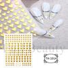 Adesivos de nail art novos transfronteiriços laço dourado florzinhas linhas foscos adesivos de unha adesivos atacado unha