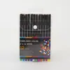 Pluma de gancho de jeringa de 100 colores 0.4 mm impermeable secado rápido pluma para marcar estudiantes pintura pluma para cuenta de mano al por mayor transfronteriza