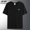 JEEP SPIRIT Nueva Camiseta de Manga Corta para Hombre Cuello Redondo Transpirable Talla Grande Holgada Camiseta Casual para Hombre Camiseta Básica