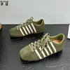 Zapatos de entrenamiento alemanes estilo ballet vintage de cuero para mujer, de suela blanda, ligeros, cómodos, zapatillas deportivas casuales