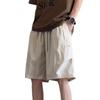 Pantalones cortos de trabajo frescos de seda de hielo para hombre, de verano, modernos, delgados, de secado rápido, holgados, de talla grande, versátiles, casuales