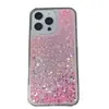 Nueva Funda para Teléfono Móvil Estilo Ins con Purpurina y Arena Movediza Adecuada para Apple Ip16Pm/15Pro/14/13Pm/12 Funda Dura