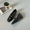 Zapatos de mujer de estilo francés para aumentar la altura, hermosas y cómodas zapatillas de ballet, zapatos retro Mary Jane de punta cuadrada negros de otoño para mujer