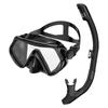 Óculos de Mergulho Profissional e Conjunto de Snorkel Transfronteiriços, Equipamento Completo de Snorkel Seco para Esportes ao Ar Livre