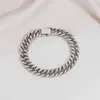 Joyería Europea y Americana Temu 12 mm Chapado en Oro Clásico Pulsera para Hombre Nueva Transfronteriza Pulsera Cubana Joyería para Hombre Venta al por Mayor