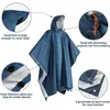 Impermeable multifuncional tres en uno dosel tapete de suelo capa impermeable para montañismo al aire libre impermeable poliéster impermeable unido impermeable adulto