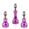 Juego de tres piezas de tornillo GoPro para cámara de bicicleta, aleación de aluminio CNC, juego de tornillos largos y cortos, accesorios