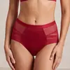 Comercio Exterior Europeo y Americano Tallas Grandes para Mujer Algodón Puro Cintura Alta Sexy Encaje Hueco Levanta Glúteos Control de Abdomen Tanga