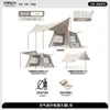 Tienda inflable exterior totalmente automática, portátil, engrosada, para acampar al aire libre, para pasar la noche, juego de equipo de camping plegable