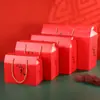 Caixa de Presente Universal Estilo Chinês, Caixa de Embalagem de Especialidade Local, Caixa Vazia, Caixa de Papel Kraft Espessado, Caixa de Presente Vermelha de Ano Novo Atacado
