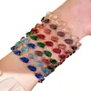 Pulseira Geométrico Coração de Zircônia Ultra Brilhante Dopamina, Luxo Leve, Alta Qualidade, Pulseira Exquisita, Moderna e Versátil, Elegante Acessório de Mão