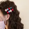 Pinza para el Cabello Estilo Coreano Retro Estampado de Leopardo para Mujer Horquilla Exquisita de Gama Alta Clip BB Dulce Dopamina Clip para Flequillo Lateral Accesorios para el Cabello
