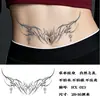 Tatuaje de Calcomanía de Jugo Estilo Oscuro Alas de Mariposa Succubus para Mujeres, Impermeable, Duradero, Semi-Permanente, Tatuajes Realistas, Flor en el Pecho, Clavícula, Dulce y Genial