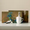 Banco de Negocios Creativo Evento Gubernamental y Empresarial Set de Regalo para Conferencias Taza de Cerámica con Logo Personalizado Souvenir Conmemorativo Grabado