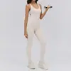 Mono de Yoga Transfronterizo para Mujer con Almohadillas Extraíbles en el Pecho, Pantalones Deportivos de Cintura Alta Adelgazantes, Diseño de Espalda Hermosa con Aberturas, Ropa de Pilates y Fitness