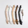 Tienda de ropa accesorios de exhibición para hombres, mujeres, niños, madera maciza, accesorios para manos, chapado antiguo, brazo, articulación móvil, colgante, mano