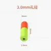 Frijolillos de posicionamiento flotantes de EVA de capa fija de dos colores llamativos para pesca en el mar y pesca de roca, frijolillos de posicionamiento cilíndricos llamativos de hundimiento lento