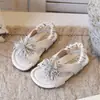 Sandalias de Tanga Florales Estilo Coreano para Niñas Verano 2026 Zapatos de Princesa con Moño para Niñas Pequeñas Suela Suave Antideslizantes Zapatos de Playa