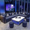 Juego de Sofás para Discoteca KTV Hecho a Medida para Salas de Fiestas Empresariales, Salas de Karaoke, Salas Privadas, Bares, Asientos de Cabina en Forma de U y Mesas de Café
