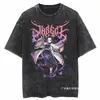 Camiseta Informal con Estampado de Animación 2025 Moda de Verano para Hombre y