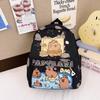K-Style de 2025 Nova Bolsa de Verão Infantil Desenho Animado Fofa Mochila de Jardim de Infância Tecido Oxford Estampado Bolsa para Escola Primária e Secundária