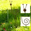 Soporte para Planta Caracol de Amazon Transfronterizo Decoración de Jardín Minimalista Más Vendido Hierro Color Óxido Arte Metálico Artesanía Metálica