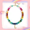 Amazon Collar de Resina con Cuentas de Colores 26 Letras Choker Estilo Bohemio de Verano Joyería de Moda para Mujer Venta al por Mayor