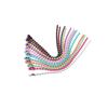 Material de joyería DIY, cadena de metal de 11 cm con forma de onda para niños, cadena de cuentas, cadena de etiquetas de colores, cadena de cuentas pequeñas, accesorios para llavero