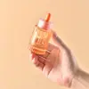Botella Gotero Anillo Engranaje 30ml Veta Plateada 40ml Botella de Aceite Esencial Creativa Elegante Empaque de Vidrio Botella de Relleno Gotero de Esencia