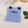 Gato Dopamina Gorro de Lana Invierno Versátil Resistente al Frío Exterior Cálido Gorro de Copa Redonda Gorro para Bebé en Stock Estilo Fresco y Dulce