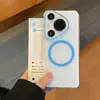 Adequado para Capa de Celular Huawei Pura80Pro Nova Yin Yao P70Ultra Magnética Alta Transparência PC Anti-Queda Capa Protetora