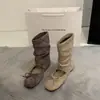 Botas de Plataforma que Aumentan la Altura Interior, Sandalias Retro de Suela Blanda Caladas para Mujer, Zapatos de Ballet Versátiles de Punta Redonda con Lazo Poco Profundo a la Moda