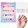 24 Peças de Unhas Postiças Usáveis para Adultos Produtos Acabados Transfronteiriços Patches de Manicure de Alta Qualidade Manicure Amêndoa Removível Atacado