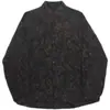 Nueva Chaqueta Camisa de Manga Larga Plisada con Relieve Estilo Oscuro Estilo Ligeramente Maduro Estilo Japonés Estilo Vibe Chaqueta de Abstinencia para Hombre