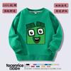 Ropa de bloques de construcción digitales Numberblocks para niños, suéter de manga larga con forro polar, top infantil de dibujos animados, moderno otoño e invierno