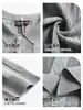 Camisa polo de malha jacquard com listras verticais e gola para homens no outono, estilo old money, texturizada, modelagem solta, manga longa, suéter casual para homens